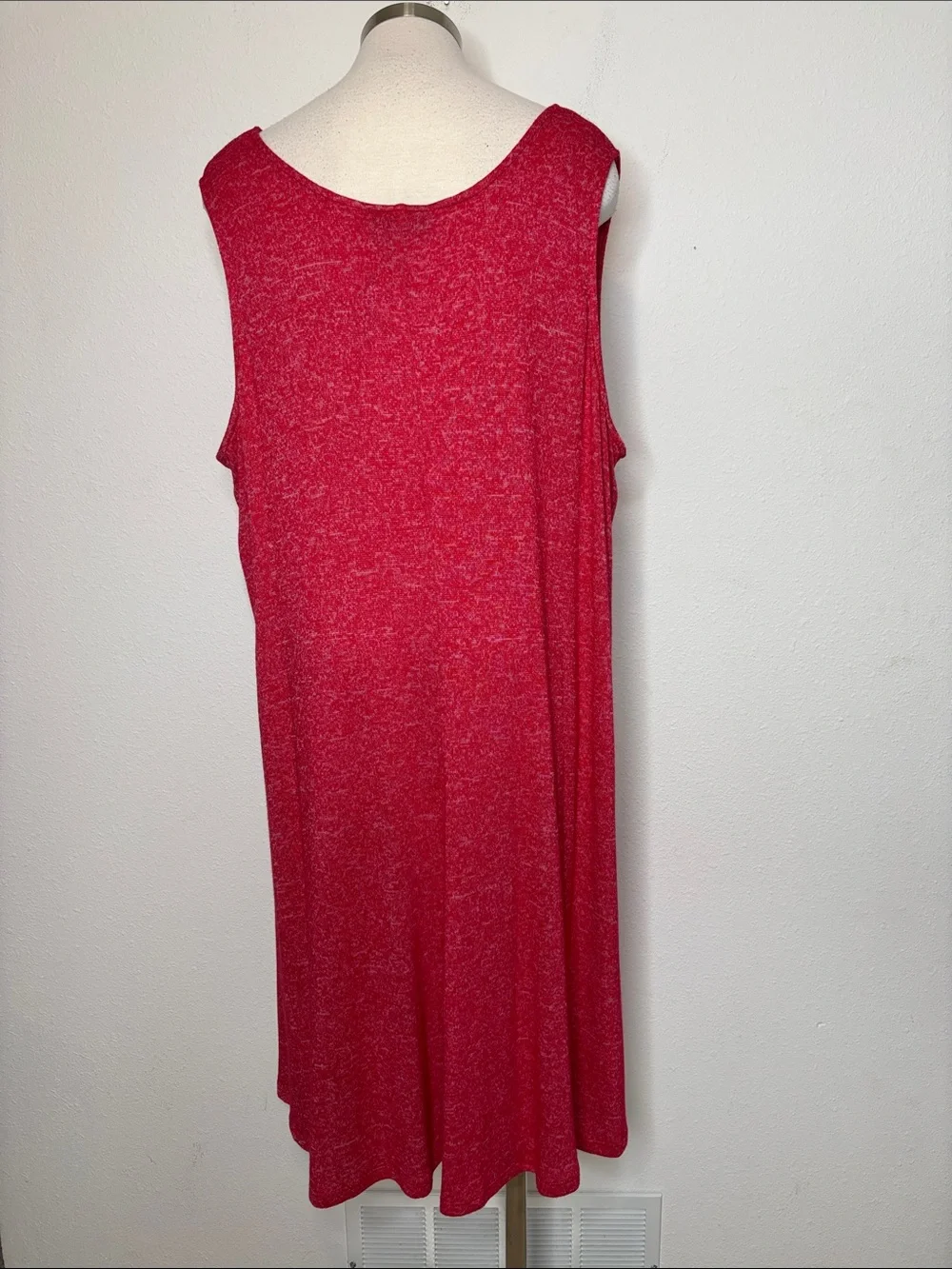 Lane Bryant Red Sleeveless Midi Dress - Picture 6 of 11